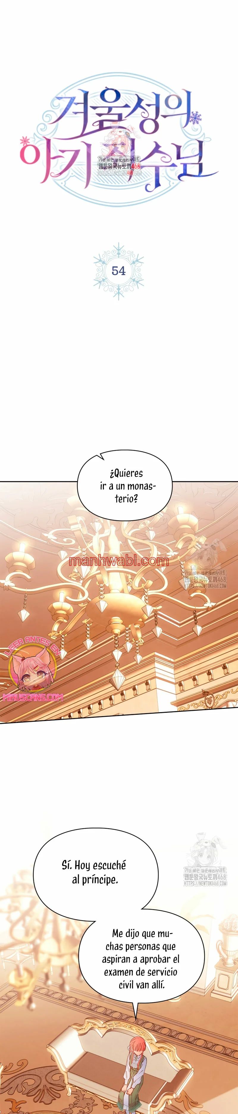 La bebé prisionera del castillo de invierno - Capítulo 54 manhwa