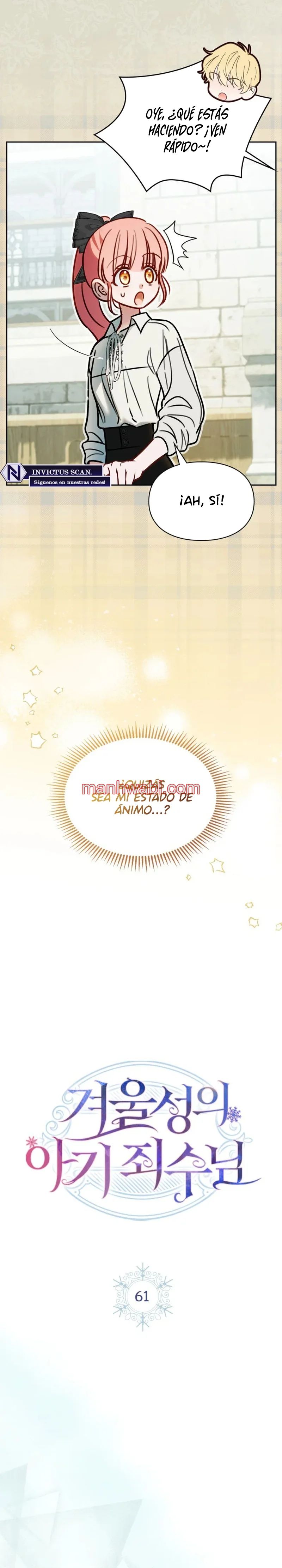 La bebé prisionera del castillo de invierno - Capítulo 61 manhwa