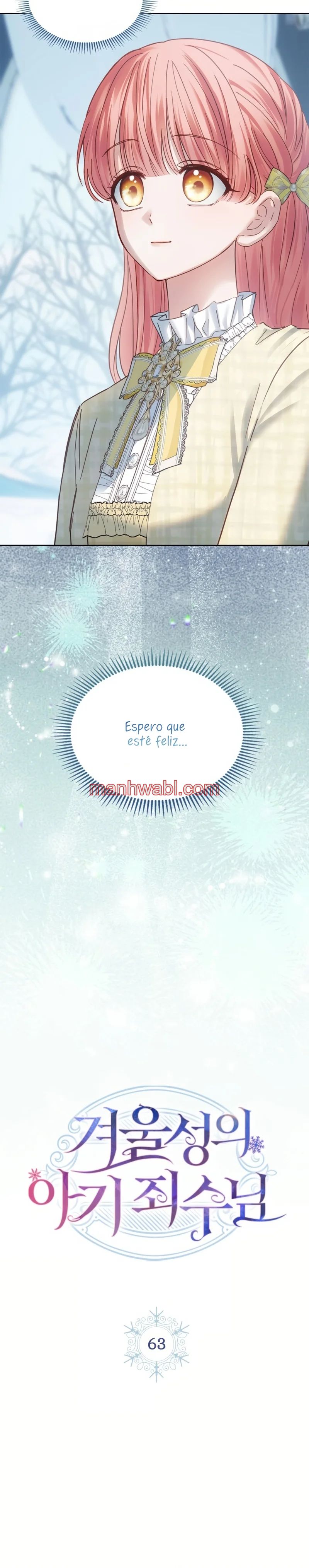 La bebé prisionera del castillo de invierno - Capítulo 63 manhwa