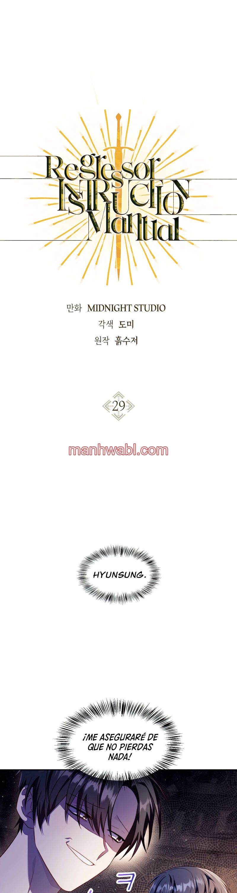 Manual de instrucciones del Reencarnado - Capítulo 29 manhwa