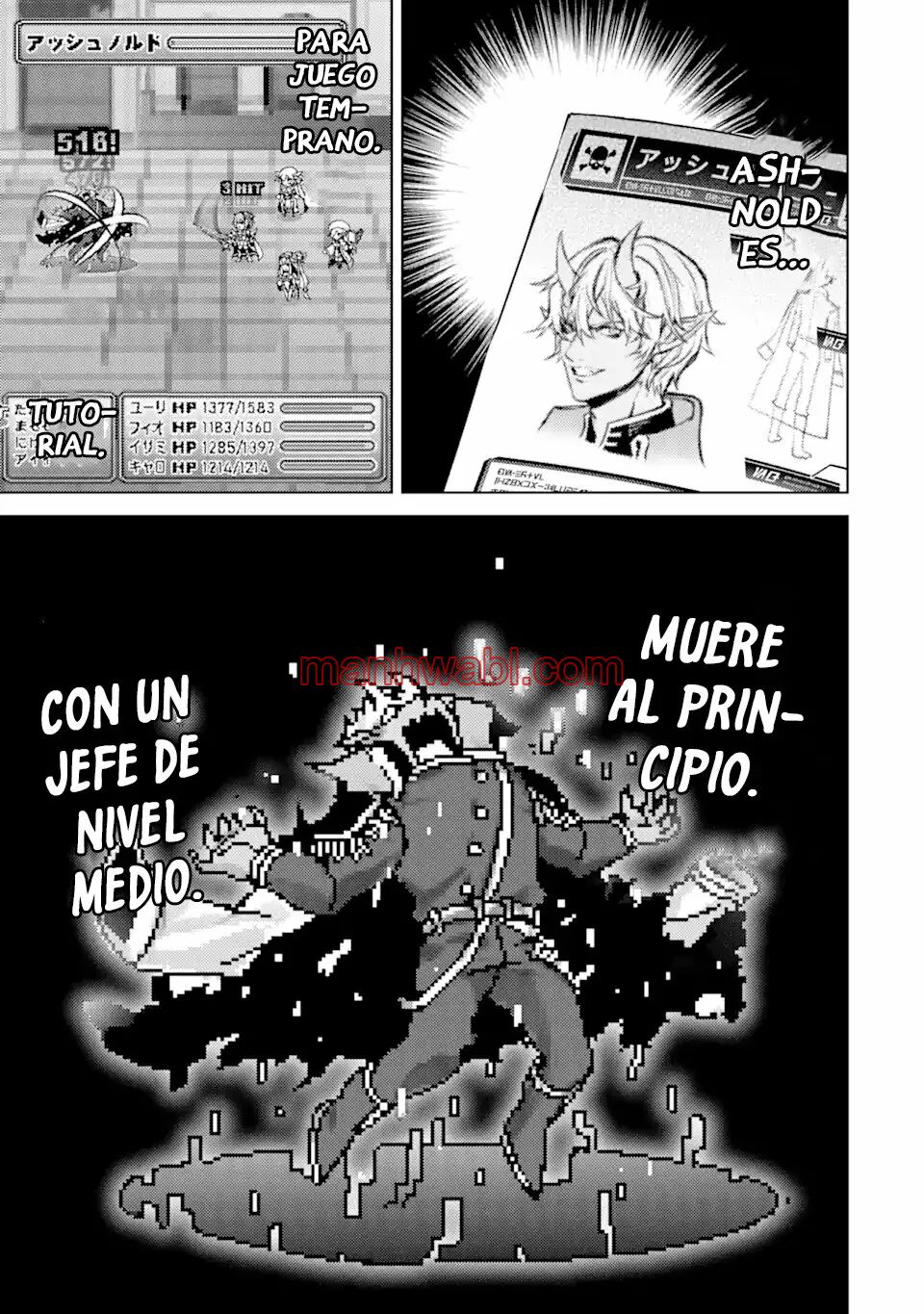 Reencarne como un jefe de nivel intermedio que muere al principio del juego. - Capítulo 1_3 manhwa