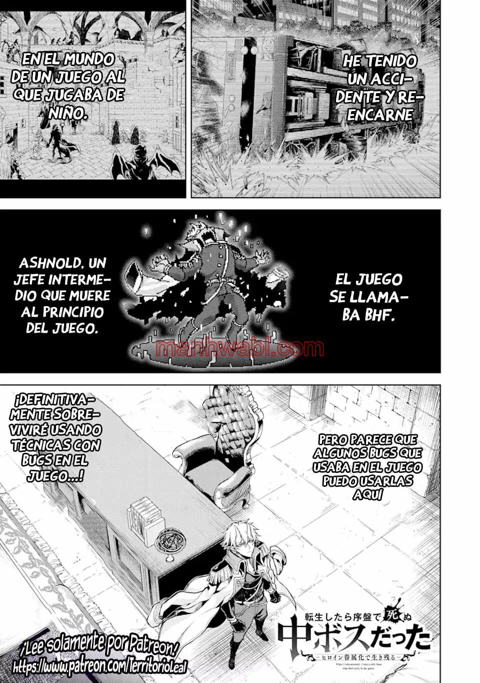 Reencarne como un jefe de nivel intermedio que muere al principio del juego. - Capítulo 2.1 manhwa