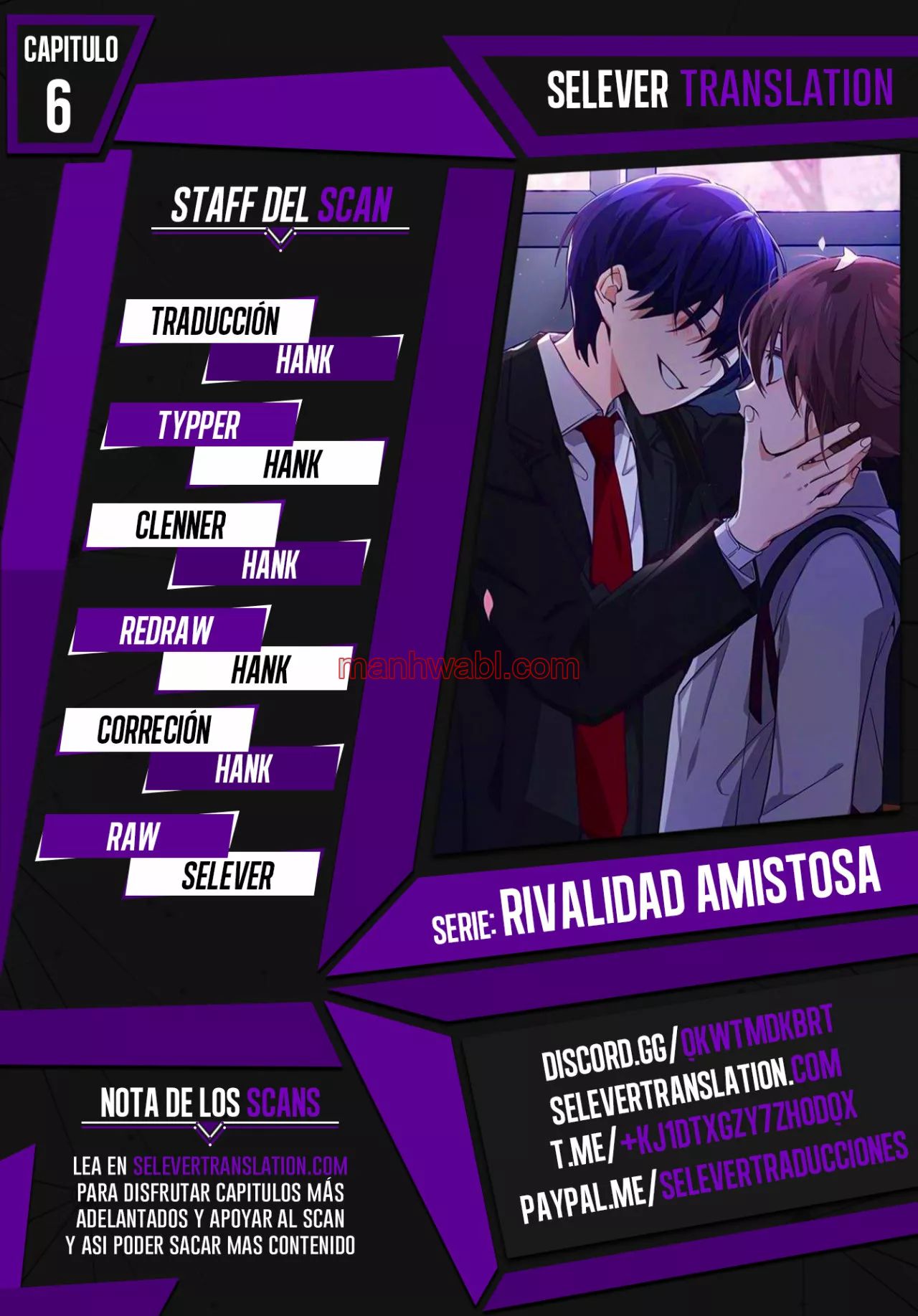 Rivalidad amistosa - Capítulo 6 manhwa